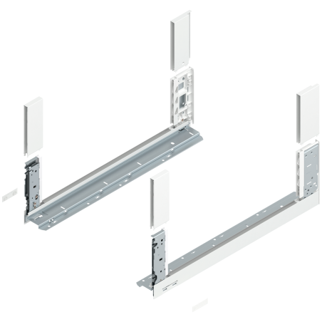 Blum 780C5502S Boki Bok szuflady LEGRABOX, wysokość C (177 mm), dł. 550 mm, lewy/prawy, do LEGRABOX free jedwabiście biały mat p