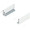 Blum 770K3002S Boki Bok szuflady LEGRABOX, wysokość K (128.5 mm), dł. 300 mm, lewy/prawy, do LEGRABOX pure jedwabiście biały mat