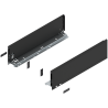 Blum 770K4502S Boki Bok szuflady LEGRABOX, wysokość K (128.5 mm), dł. 450 mm, lewy/prawy, do LEGRABOX pure czarny mat prawy+lewy