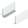 Blum 770F4002S Boki Bok szuflady LEGRABOX, wysokość F (241 mm), dł. 400 mm, lewy/prawy, do LEGRABOX pure jedwabiście biały mat p