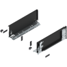 Blum 770K3501S Boki Bok szuflady LEGRABOX (za korpusem), wysokość K (128.5 mm), dł. 350 mm, lewy/prawy, do LEGRABOX pure czarny 