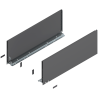 Blum 770F6502S Boki Bok szuflady LEGRABOX, wysokość F (241 mm), dł. 650 mm, lewy/prawy, do LEGRABOX pure antracyt mat prawy+lewy