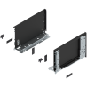 Blum 770C2701S Boki Bok szuflady LEGRABOX (za korpusem), wysokość C (177 mm), dł. 270 mm, lewy/prawy, do LEGRABOX pure czarny ma