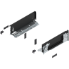 Blum 770M2701S Boki Bok szuflady LEGRABOX (za korpusem), wysokość M (90.5 mm), dł. 270 mm, lewy/prawy, do LEGRABOX pure czarny m