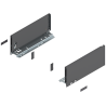 Blum 770K3002S Boki Bok szuflady LEGRABOX, wysokość K (128.5 mm), dł. 300 mm, lewy/prawy, do LEGRABOX pure antracyt mat prawy+le