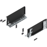 Blum 770K3001S Boki Bok szuflady LEGRABOX (za korpusem), wysokość K (128.5 mm), dł. 300 mm, lewy/prawy, do LEGRABOX pure czarny 
