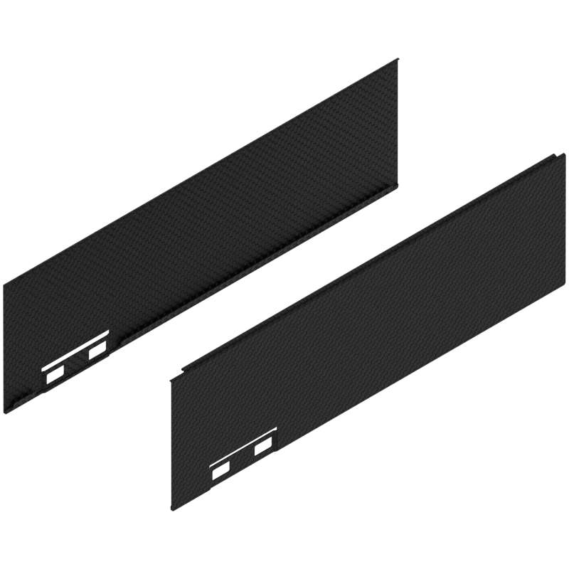 Blum 770M300ASGC Boki LEGRABOX Element dekoracyjny, wysokość M, dł. 300 mm, prawy+lewy czarny carb./carb.look prawy+lewy