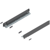 Blum 770N5502S Boki Bok szuflady LEGRABOX, wysokość N (66.5 mm), dł. 550 mm, lewy/prawy, do LEGRABOX pure antracyt mat prawy+lew