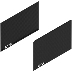 Blum 770C270ASGC Boki LEGRABOX Element dekoracyjny, wysokość C, dł. 270 mm, prawy+lewy czarny carb./carb.look prawy+lewy