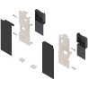 Blum ZI7.0KS0 Mocowania frontu Mocowanie frontu LEGRABOX , wys. K, do szuflady wewnętrznej, lewe/prawe, do LEGRABOX pure czarny