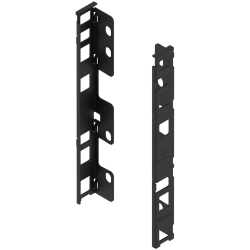 Blum ZB7C000S Uchwyt drewnianej ścianki tylnej Uchwyt drewnianej ścianki tylnej LEGRABOX, wys. C (193 mm), prawy+lewy czarny mat