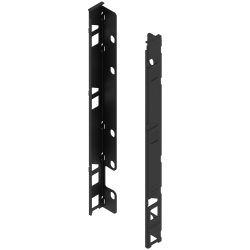 Blum ZB7F000S Uchwyt drewnianej ścianki tylnej Uchwyt drewnianej ścianki tylnej LEGRABOX, wys. F (257 mm), prawy+lewy czarny mat