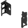 Blum ZB7N000S Uchwyt drewnianej ścianki tylnej Uchwyt drewnianej ścianki tylnej LEGRABOX, wys. N (80 mm), prawy+lewy czarny mat 