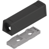 Blum 956.1201 Adapter TIP-ON Adapter TIP-ON do drzwi, wersja standardowa, prosty, wkręty czarny carbon 1 szt.