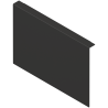 Blum ZC7A0P0C AMBIA-LINE do szuflady z wysokim frontem AMBIA-LINE adapter do montażu ramy do drewnianej ścianki tylnej do szufla