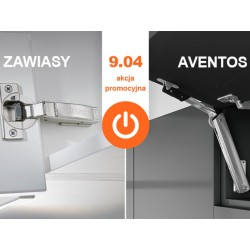 Pakiet AVENTOS HK-XS 25 kpl + zawias Blum  "0" 71B3550 z prowadnikiem prostym.