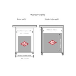 Sortownik na odpady PULLBOY Z 500/ wys. 550/ 2x29 09.50522.S Peka