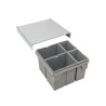 Sortownik na odpady PULLBOY Z 600/ wys. 382/ 2x17+2x8 09.50612.S Peka
