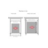 Sortownik na odpady PULLBOY Z 600/ wys. 382/ 2x17+2x8 09.50612.S Peka