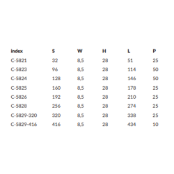 UCHWYT NOMET C-5821.P115 CAMPANA L-32 kaszmir