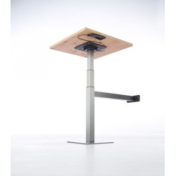 ergoAGENTmono - regulowana noga stołu z mocowaniem do ściany 10.76.S Peka