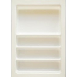 Wkład na sztućce SCOOP II biały do szuflady 400 mm - Peka 07.422.BL